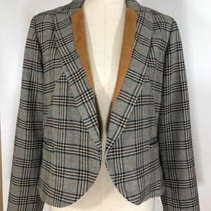 Willow & Clay Anthropology tweed riding Blazer L